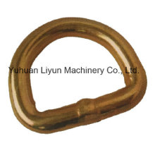 35mm X 2000kg Steel D-Ring for Ratchet Tie Down Strap, Cargo Lashing